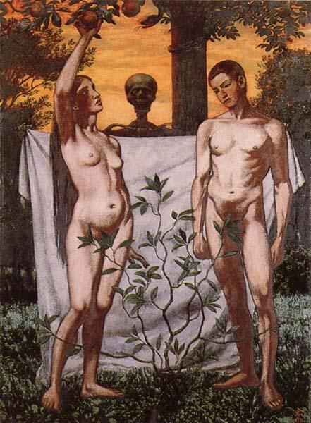 Hans Thoma Adam and Eve oil painting image